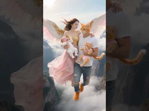🐱✨The kitten bravely rescued the baby. #cat #aianimation #funny #animation #smartcats
