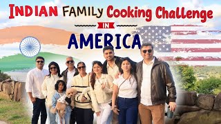 Indian Family Cooking Challenge👩‍🍳 In AMERICA 🇺🇸