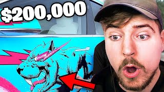 MY INSANE CUSTOM TESLA CAR... - MrBeast