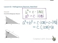 Pythagorean Theorem Concepts and Proofs