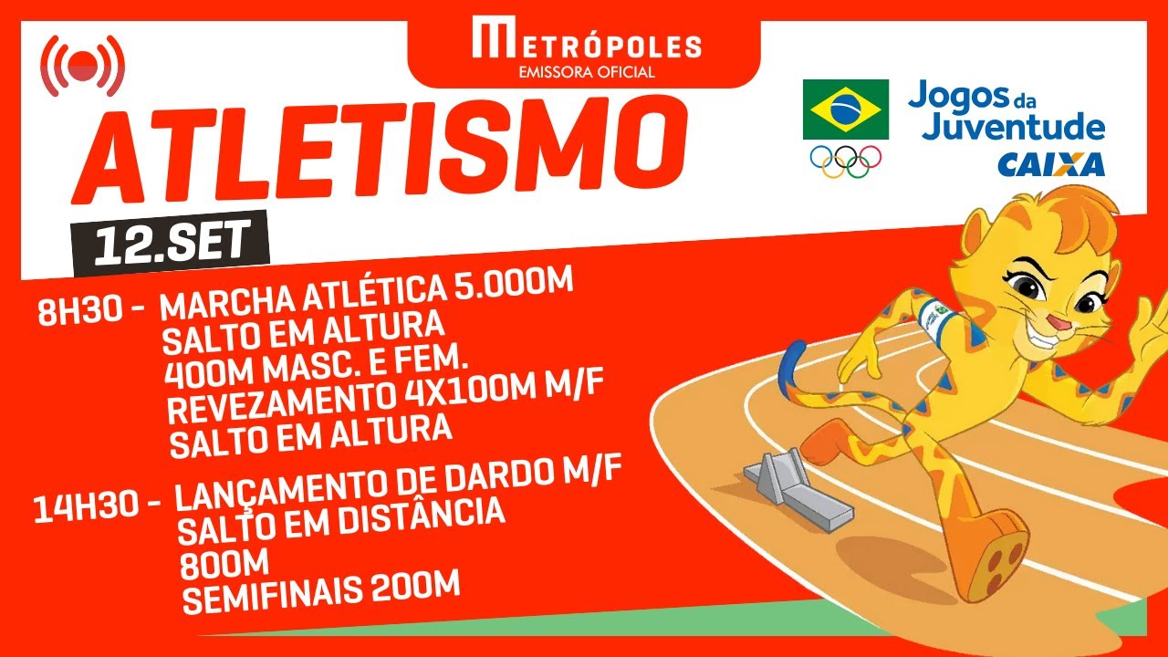 JOGOS DA JUVENTUDE 2025 – ATLETISMO (TARDE) – 12.09.25