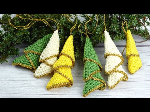 🎄ABETOS NAVIDEÑOS TEJIDOS A CROCHET🎄