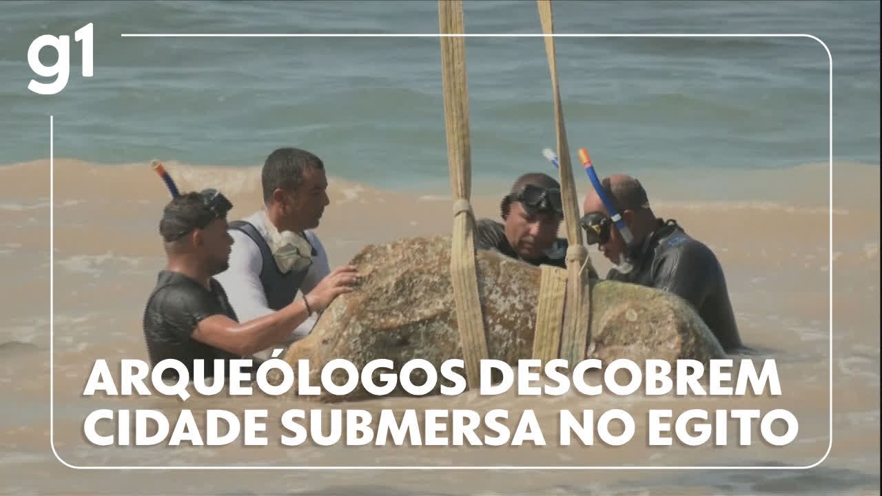 Arqueólogos descobriram vestígios de uma cidade submersa no Egito