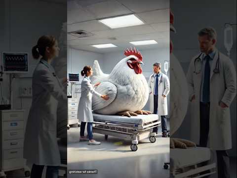 لماذا دخلت هذه الدجاجه المستشفي😱