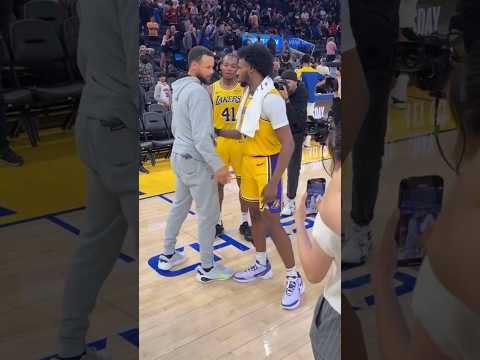 Bronny James revealed that he was starstruck was when Stephen Curry came to him and dapped him