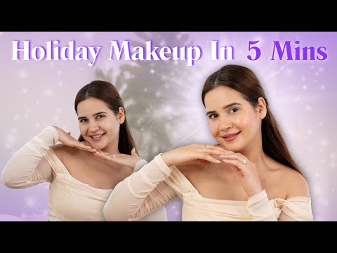 Holiday Makeup in 5 MINUTES | Makeup Routine | Easy Makeup | SHIV SHAKTI SACHDEV