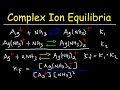Equilibrium Concentrations and Formation Constants
