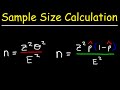 Sample Size and Proportions