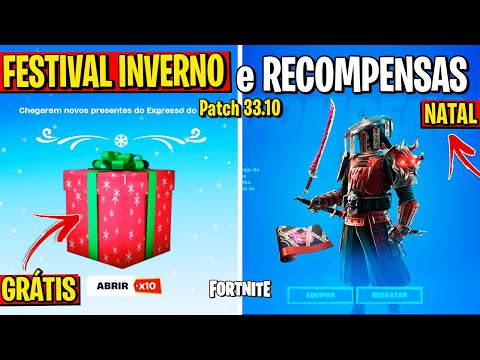 *EVENTO DE NATAL* RECOMPENSAS GRÁTIS, EMOTES e NOVO MODO 5x5 no FORTNITE! Update 33.10