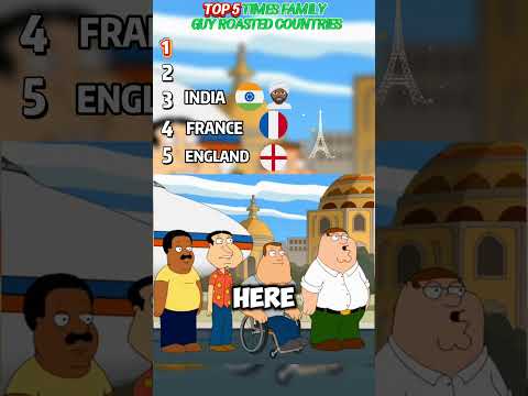 TOP 5 TIMES FAMILY GUY ROASTED COUNTRIES.😂💔#familyguy   #petergriffin   #country    #fyp