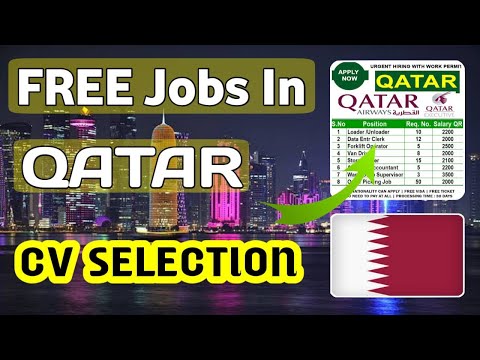 Urgent Requirement For Qatar 🇶🇦 2025 | Jobs In Qatar Airways | CV Selection | Free Visa Jobs