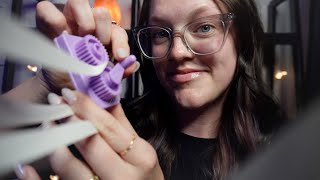 ASMR Rare Triggers for Restful Sleep - up close camera touching & personal attention