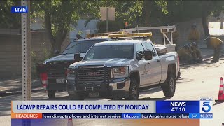 LADWP crews complete repairs in Granada Hills, Porter Ranch