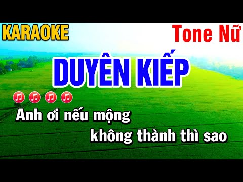 Duyên Kiếp Karaoke Tone Nữ ( Bbm ) Nhạc Sống | Huỳnh Anh Karaoke