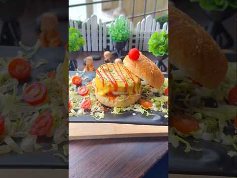 #shorts 3 in 1 Paneer Aloo Cheese Burger #easyrecipes #ashortaday