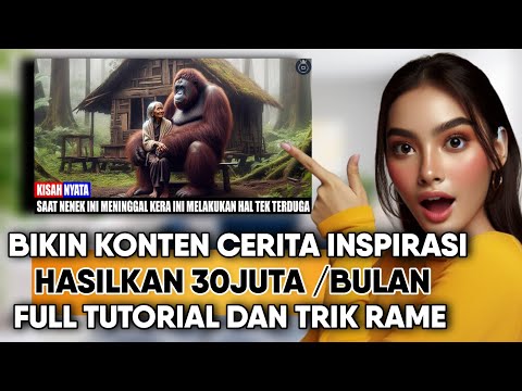 30Juta Perbulan‼️Cara Bikin Konten Cerita Inspirasi Untuk Monetisasi Di Youtube Reguler