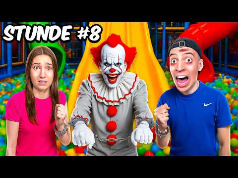 24 STUNDEN ALLEINE mit HORROR CLOWN im KINDERSPIELELAND! 🤡😱