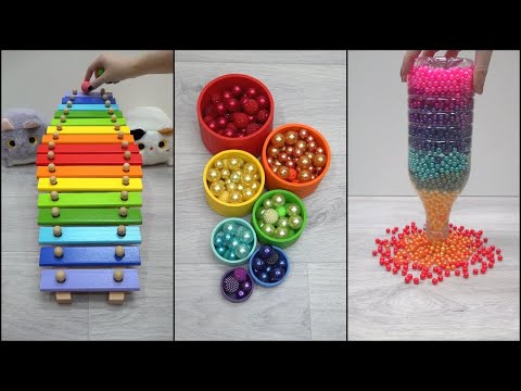 Oddly satisfying Reverse video. Colorful Relaxing Compilation. No talking, no music