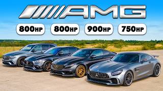 AMG C63 de 900 hp vs GTR vs E63 vs GLC 63: ARRANCONES