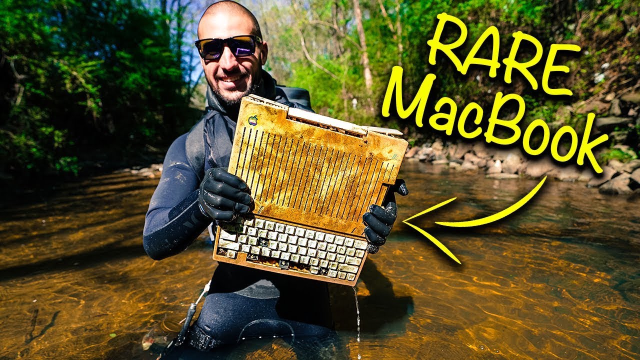 Found RARE MacBook From 1984 In Urban River! (Apple Computer)