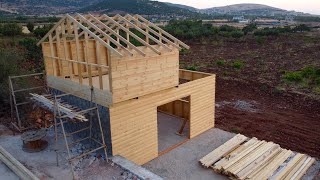 I am Building a Two-Storey Wooden Villa – Part 3