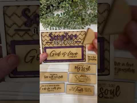 Interchangeable Weekly Scripture Sign