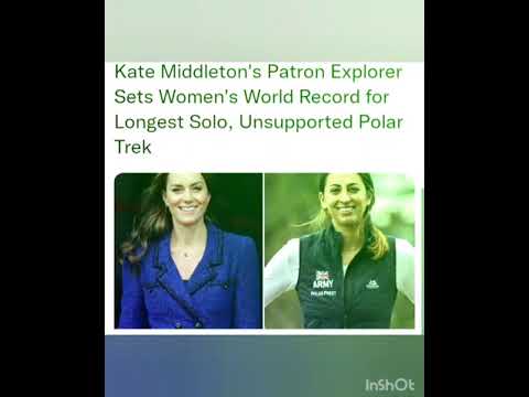 Kate Middleton's Patron Explorer Sets Women's World Record for Longest Solo, Unsupported Polar Trek