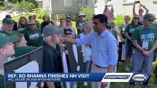 YouTube video thumbnail: Khanna Finishes Latest New Hampshire Visit