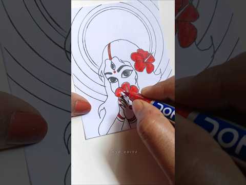 Kali ma Mandala ❤️#art #shorts #mandala #kali ma @365D_Editz