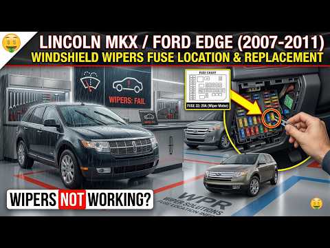 Wipers Not Working? Ford Edge & Lincoln MKX Wiper Fuse Fix (2007-2011)