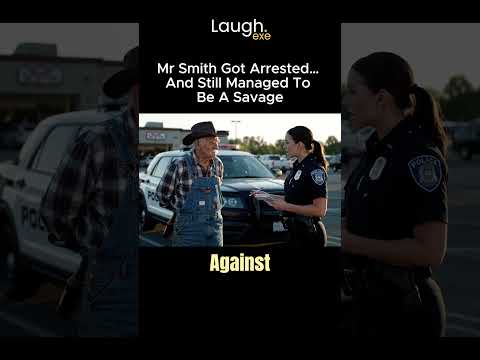 Only Mr Smith Could Do This in Handcuffs  #cowboys #funnycomedy