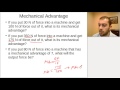 Mechanical Advantage and Efficiency Concepts
