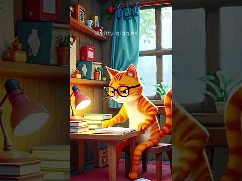 Cat's Work Hard and Bright Success" #catvideos #cartoon #savethekids #ai #freecartoons #cartooni#