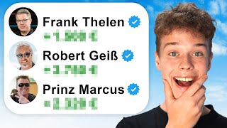 Ich frage 100 REICHE nach Geld (es hat funktioniert..)
