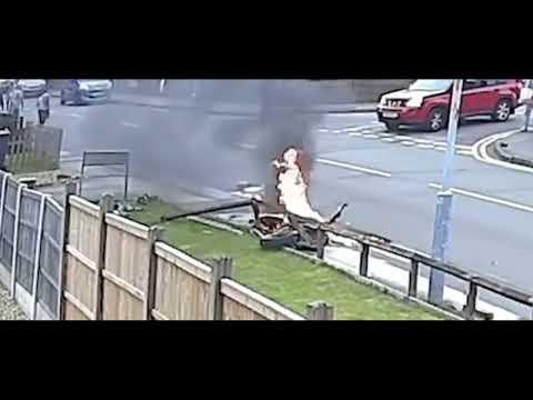 SLUK | Bike thief catches fire - CCTV uncensored