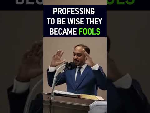 PROFESSING TO BE WISE THEY BECAME FOOLS - Reverend Romesh Prakashpalan Sermon #shorts #romans1 #God