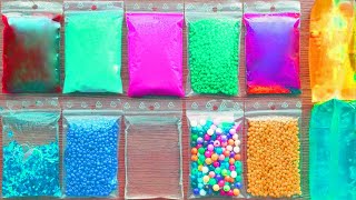 Relaxing Slime Making with Satisfying Bags and Water Snakes