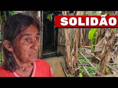 TENTE NÃO CHORAR! IDOSA VIVE ISOLADA EM BARRACO TOMADO PELA ENCHENTE 💔