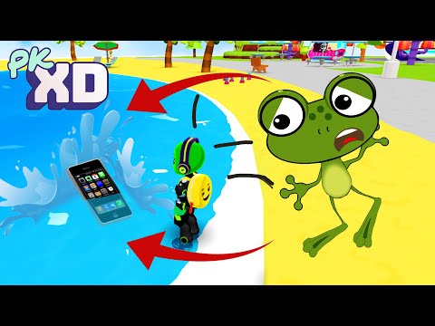 Sapo Zé JOGA CELULAR NOVO dentro do LAGO do PK XD | Sapo Zé Joga PK XD #8