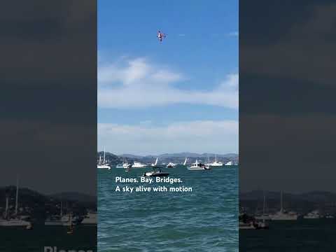 Sky Dance Over San Francisco✈️🌉 #FleetAirShow #SanFrancisco #GoldenGateBridge #Alcatraz #BayViews