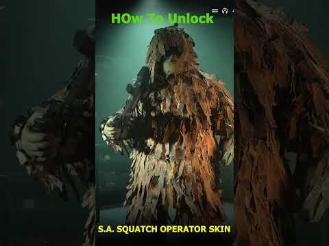How to Unlock S.A. SQUATCH OPERATOR SKIN #warzone2