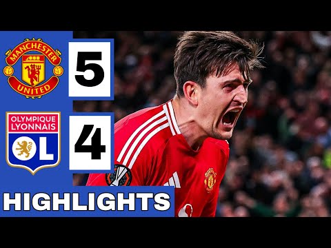 🔴Manchester United vs Lyon (5-4) Extended HIGHLIGHTS | Europa League Quarter- Final