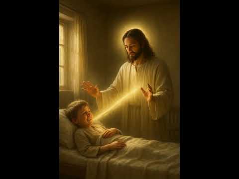 "Jesus healed a sick child with a divine miracle. #Miracle #Faith"#miraclemoment