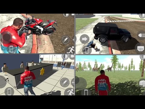 New dinasaur+new thar 🤑 || indian bike driving 3d all new cheat code|| pulsar rs200 bike replacement