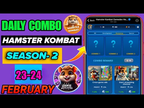 Hamster Kombat Game Dev Daily Combo | 23 February Hamster Kombat Daily Combo | Hamster Daily Combo