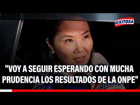 🔴🔵Keiko Fujimori aguardará con cautela los resultados oficiales