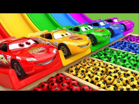 Colors CARS | Colors with Paints CATS | Colors for Children - toys and fun