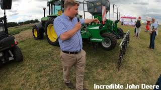 Opico with Simtech at GroundsWell 2026 with the TJG-300 on a Classic John Deere 3650