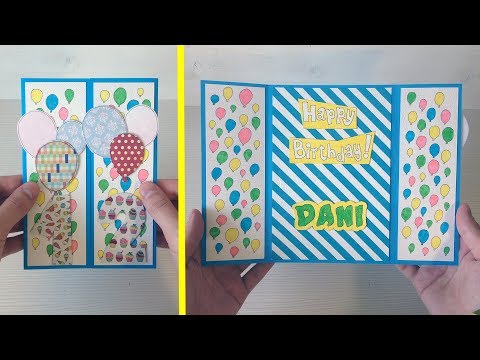 Birthday Gate Fold Card Tutorial | DIY Cards
