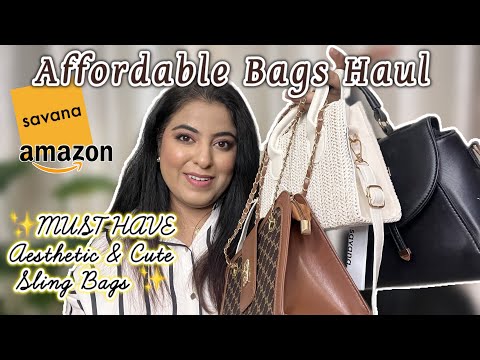 SAVANA Bags Haul || MUST HAVE Affordable Trendy Sling bags | Lavie Satchel bag